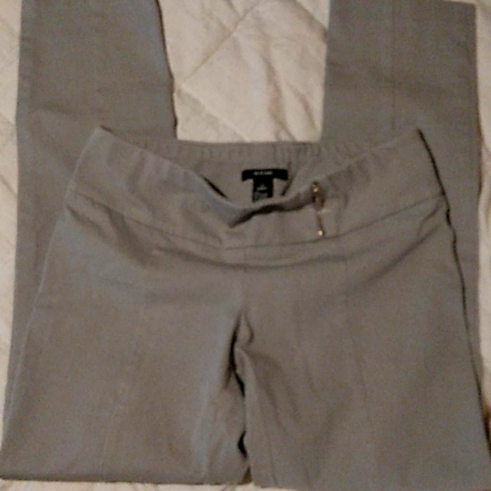 Grey alfani cotton, rayon and spandex slacks with